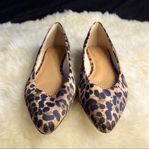 Corso Como Jullia Flats Leopard Print Satin Flats